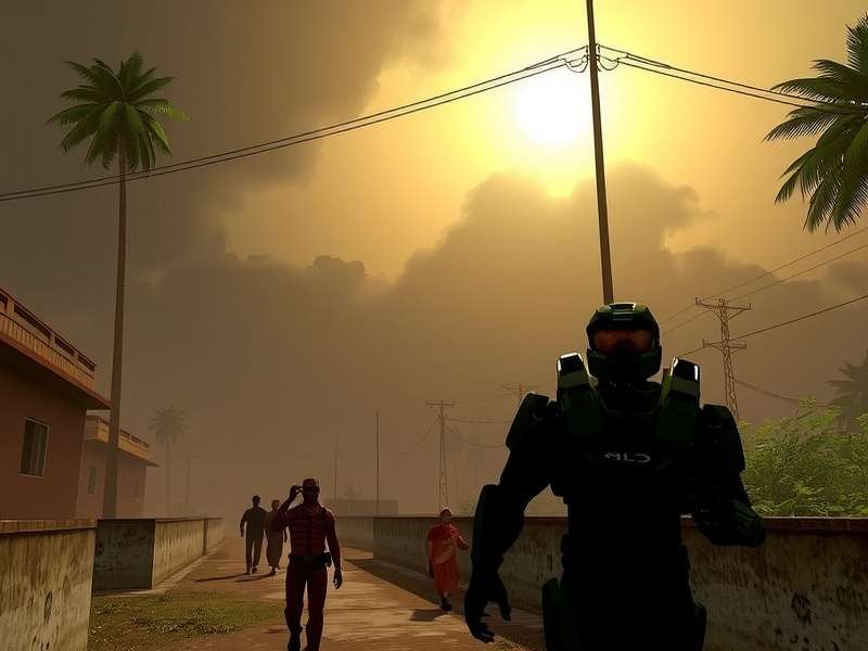 Halo Spartan Strike मोम्बासा आगमन दृश्य