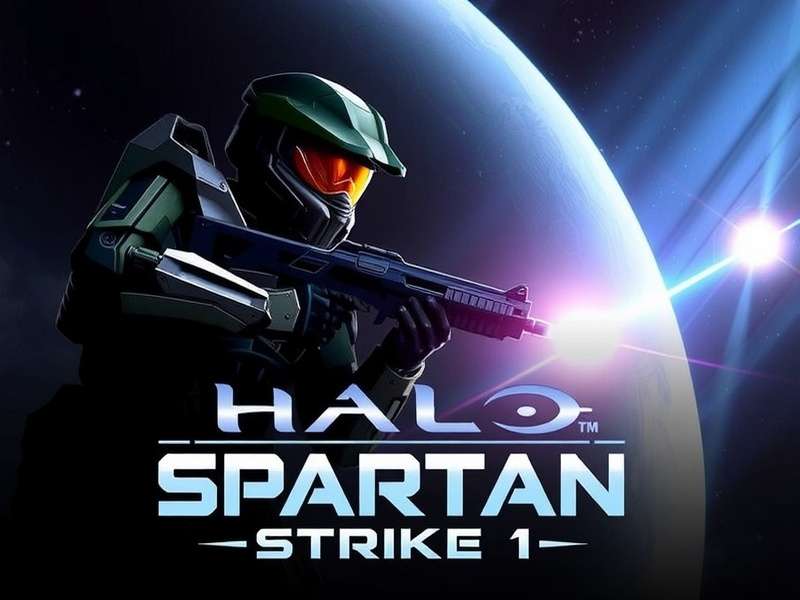 Halo Spartan Strike gameplay showing Spartan-IV operative battling Prometheans on Requiem