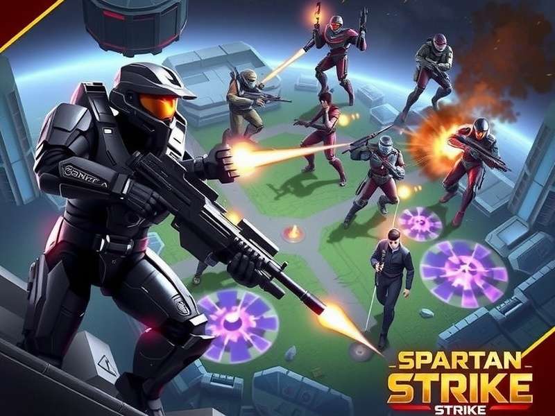 Halo Spartan Strike Android gameplay screenshot showing combat on a mobile device