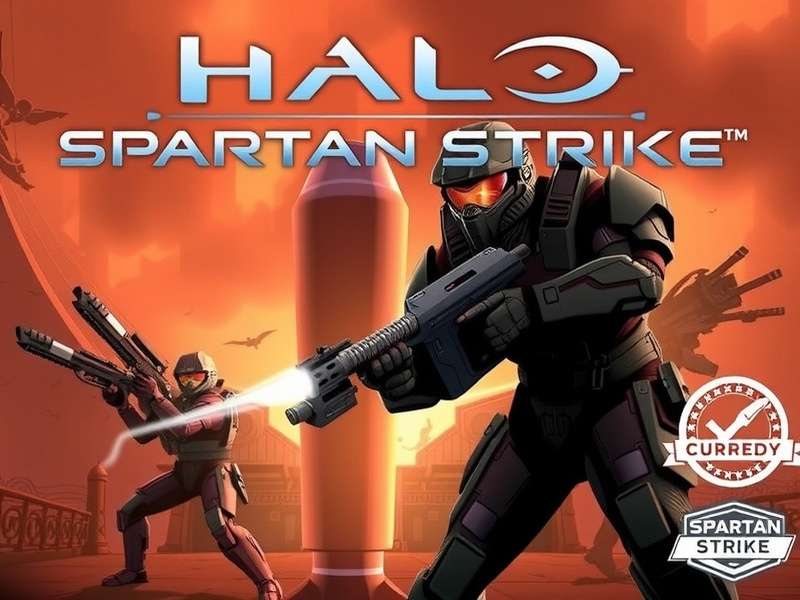 Halo Spartan Strike gameplay screenshot showing a Spartan soldier in combat