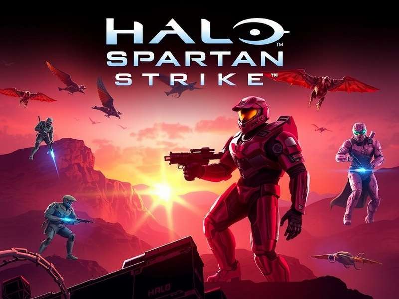 Halo Spartan Strike PC gameplay screenshot showing top-down combat