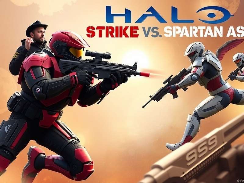 Halo Spartan Strike gameplay screenshot showing top-down combat against Covenant forces