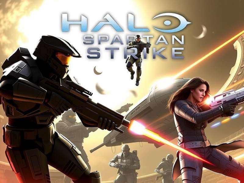Halo Spartan Strike Xbox Series X|S gameplay screenshot showing intense combat