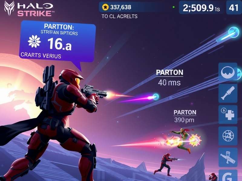 Halo Spartan Strike gameplay on iPhone with iOS 16 interface