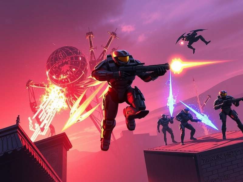 Close-up of an iPad running Halo Spartan Strike with detailed graphics