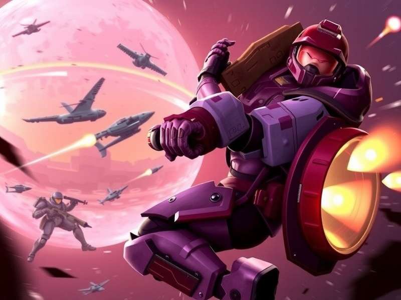 Halo Spartan Strike gameplay screenshot showing a Spartan fighting Covenant forces in a top-down view