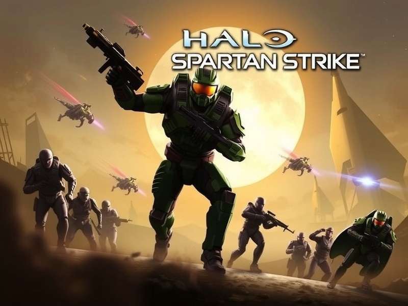 Halo Spartan Strike gameplay screenshot showing Spartan in combat