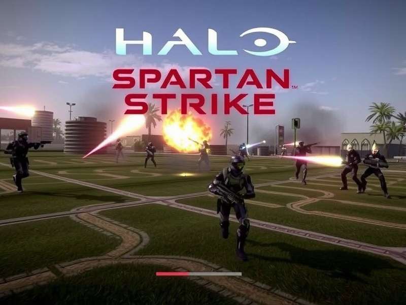 Halo Spartan Strike PC gameplay screenshot showing top-down action
