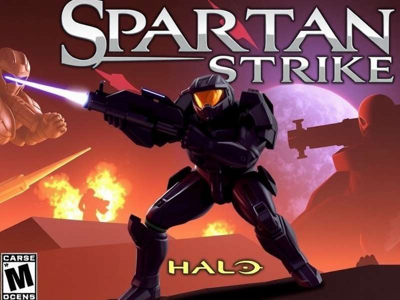 Halo Spartan Strike gameplay screenshot showing intense combat
