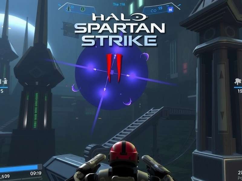 Halo Spartan Strike gameplay action screenshot showing Spartan units in tactical combat