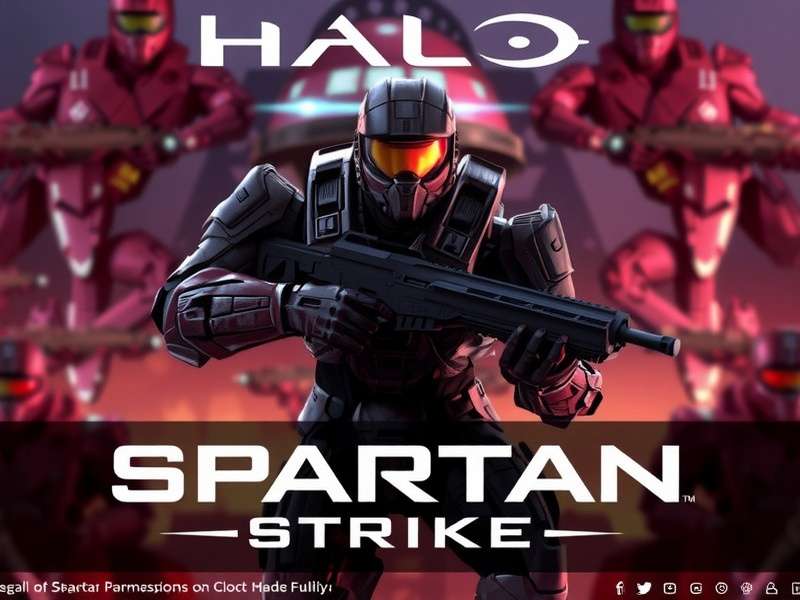Halo Spartan Strike gameplay action scene featuring a Spartan soldier in combat
