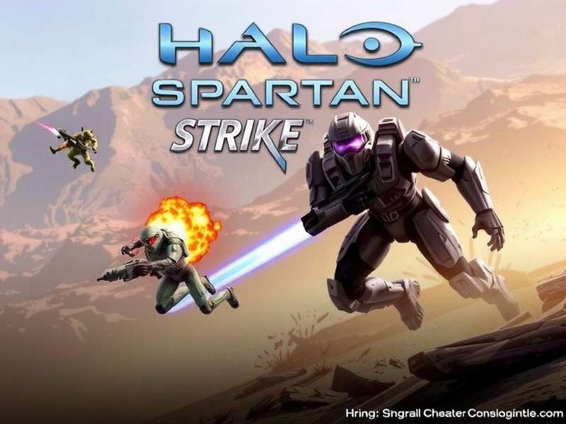 Halo Spartan Strike gameplay screenshot showing Spartan soldiers in combat