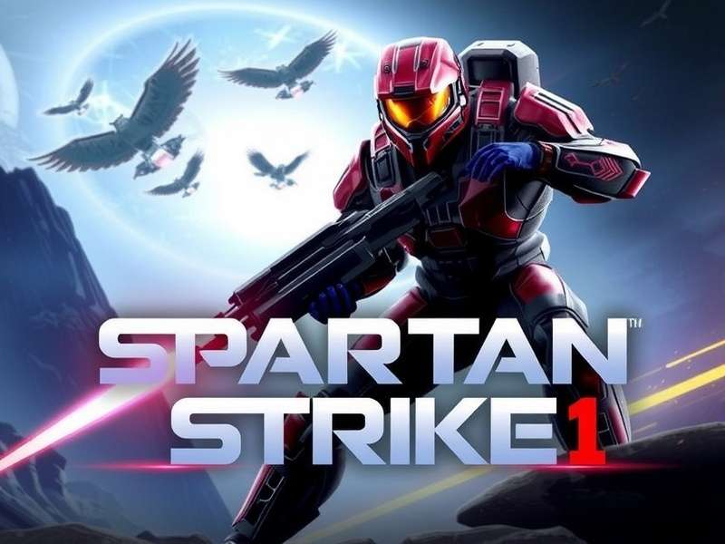 Halo Spartan Strike 1 Descargar – Cover Art featuring the iconic Spartan soldier with energy sword and assault rifle