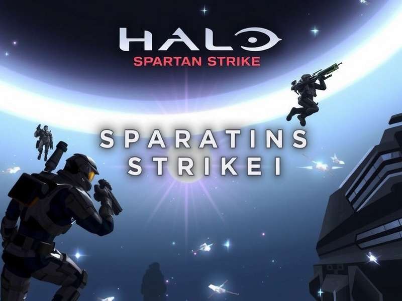 Halo Spartan Strike 1 Online hero image showing Spartan armor and combat scene