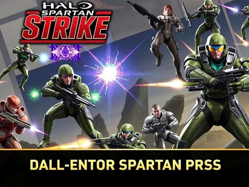 Halo Spartan Strike gameplay battle scene with SPARTAN soldiers fighting Covenant forces