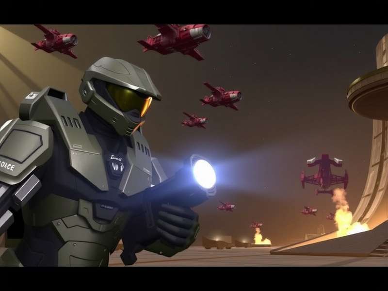 Halo Spartan Strike — iconic cutscene visuals featuring the Master Chief and Covenant forces
