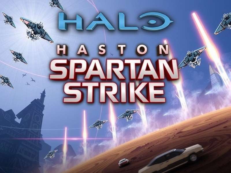 Halo Spartan Strike gameplay screenshot showing Spartan soldier in action against Promethean forces