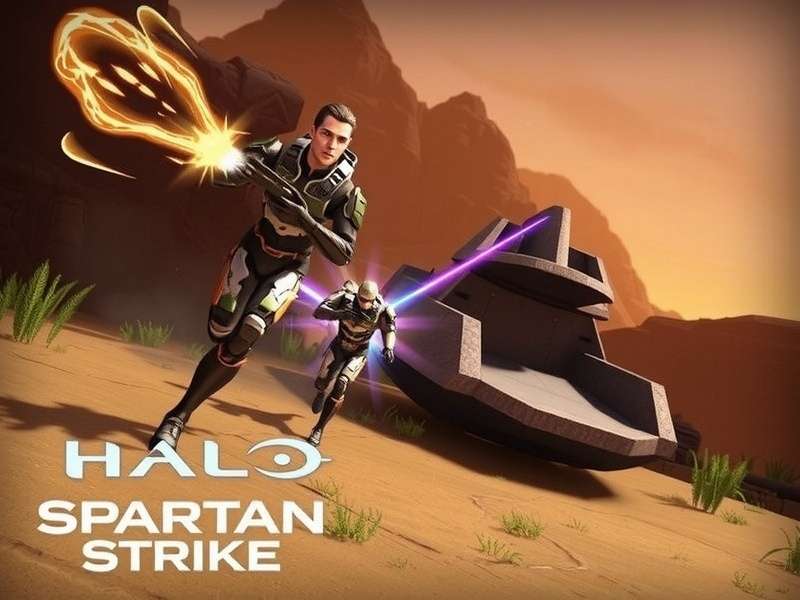 Halo Spartan Strike gameplay action scene with UNSC weapons and Covenant enemies