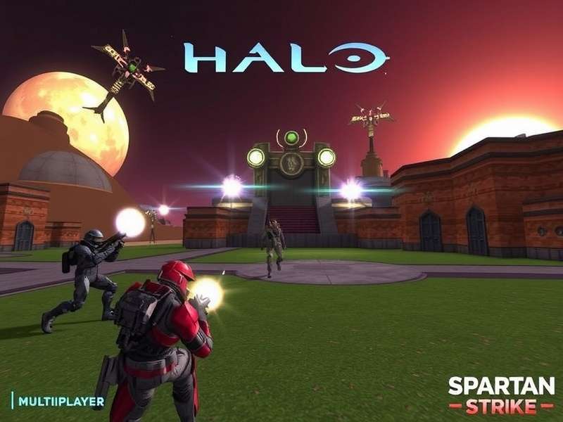 Halo Spartan Strike Multiplayer action scene featuring Spartans in combat