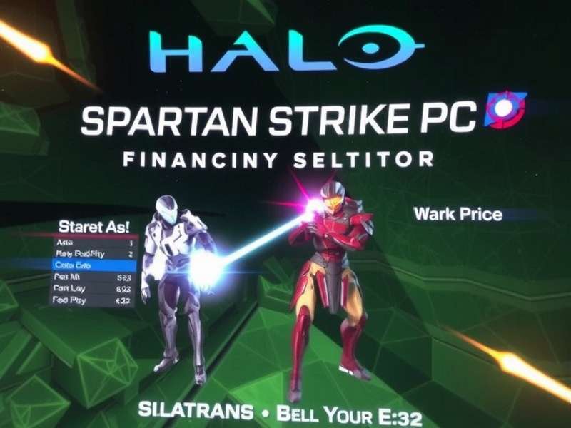 Halo Spartan Strike PC gameplay action screenshot showing Spartan fighting Covenant forces